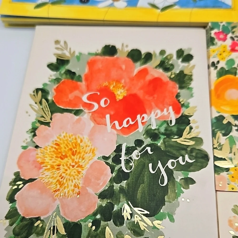 $4 FIRM - Open Box Assorted Note Cards 5 Designs